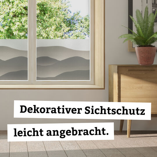 Fensterfolie static Premium Mountains image number null